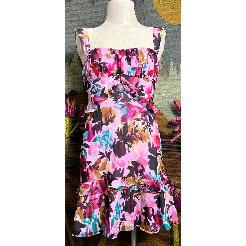 Saloni Chandra Georgette Dress 6 - Picture 1 of 16